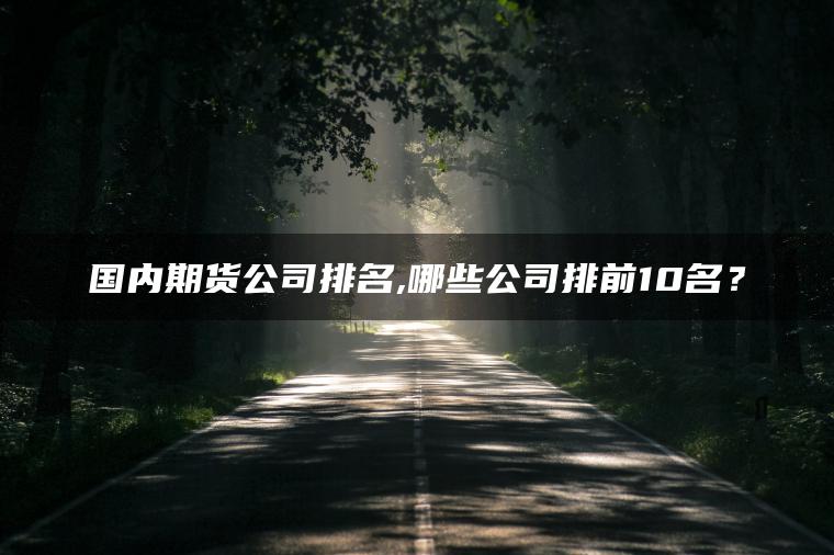 国内期货公司排名,哪些公司排前10名？