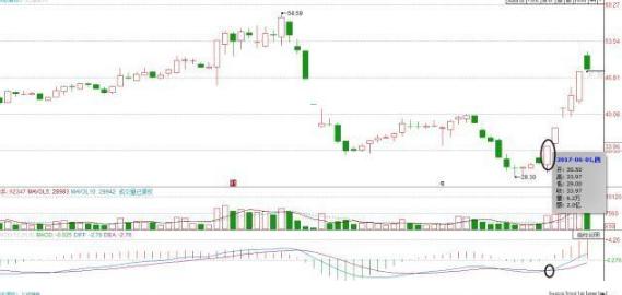 MACD金叉死叉应用_MACD指标详解_股票量柱图片