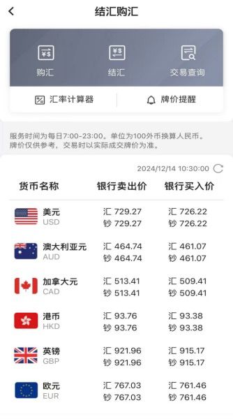 来源：中国银行APP